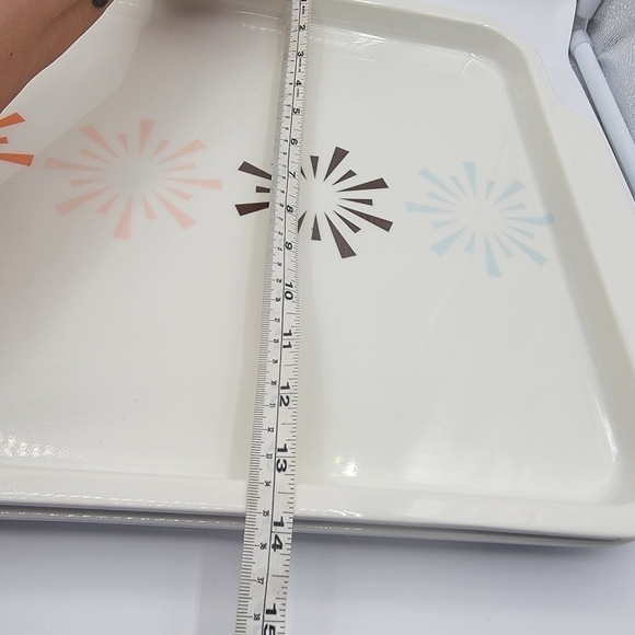 Target Melamine Serving Tray Platter Snowflake Starburst - Picture 6 of 7
